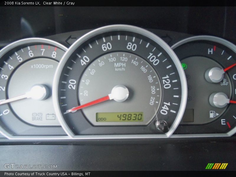 Clear White / Gray 2008 Kia Sorento LX