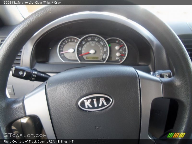 Clear White / Gray 2008 Kia Sorento LX