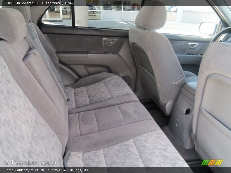 Clear White / Gray 2008 Kia Sorento LX