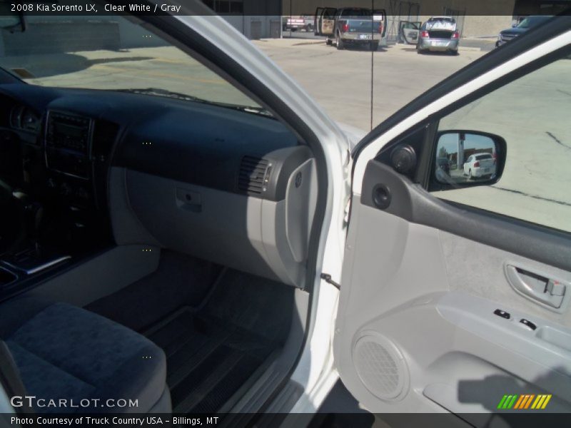 Clear White / Gray 2008 Kia Sorento LX
