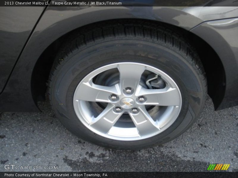 Taupe Gray Metallic / Jet Black/Titanium 2013 Chevrolet Malibu LS