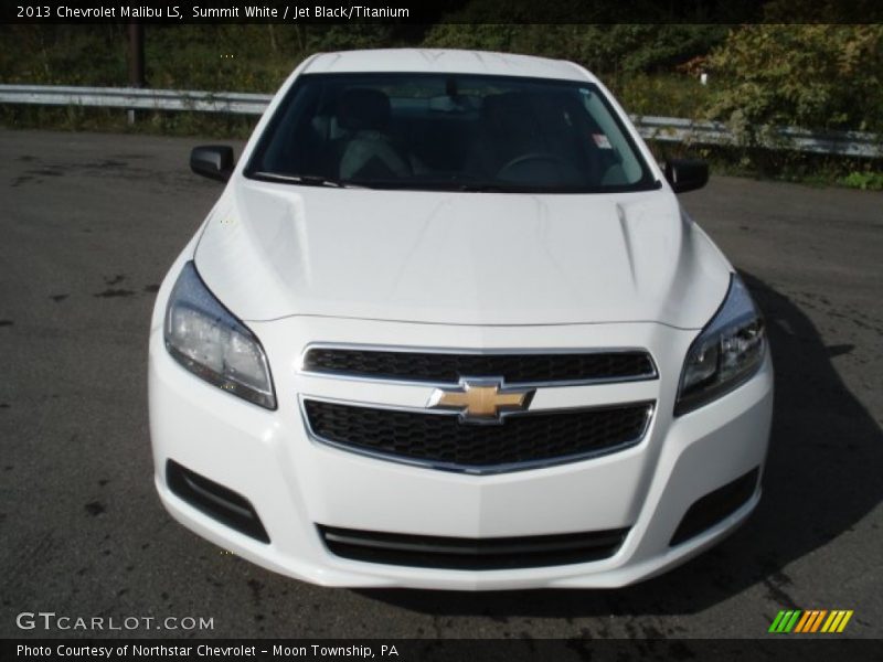 Summit White / Jet Black/Titanium 2013 Chevrolet Malibu LS