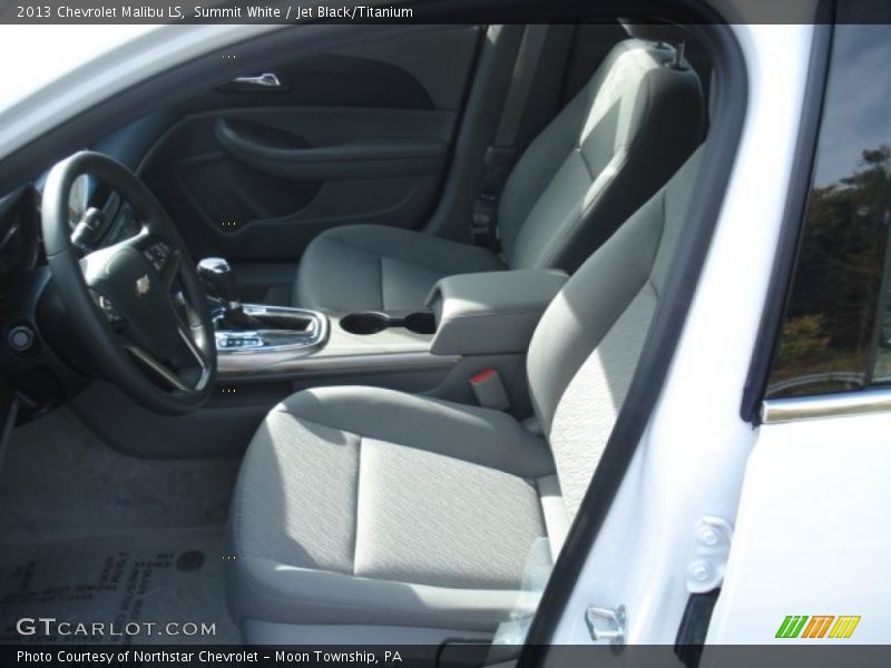 Summit White / Jet Black/Titanium 2013 Chevrolet Malibu LS