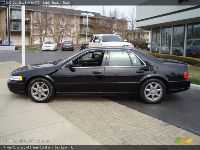 Sable Black / Black 2002 Cadillac Seville STS