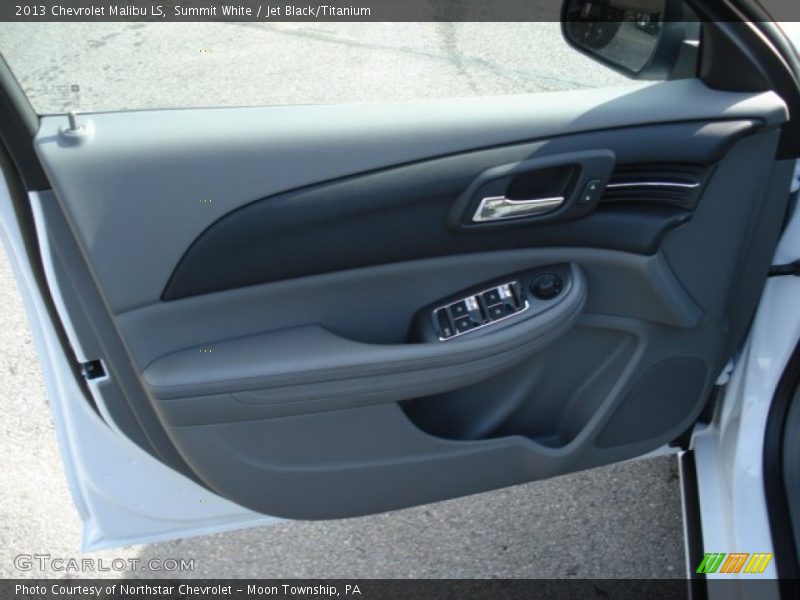 Summit White / Jet Black/Titanium 2013 Chevrolet Malibu LS