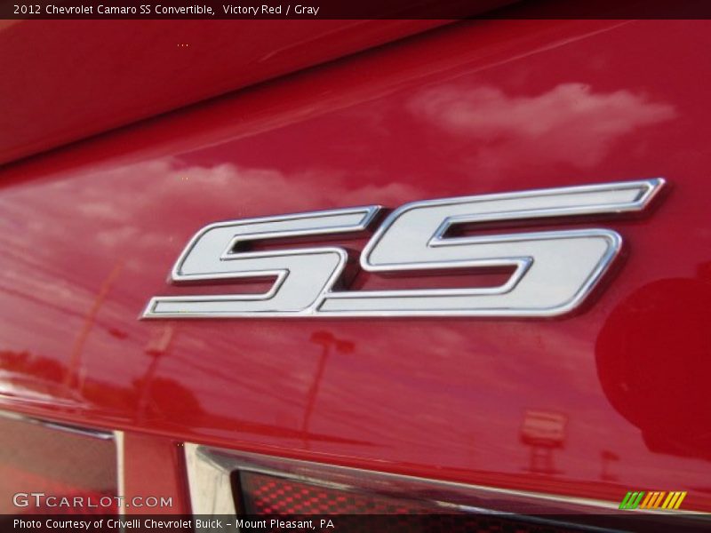 Victory Red / Gray 2012 Chevrolet Camaro SS Convertible