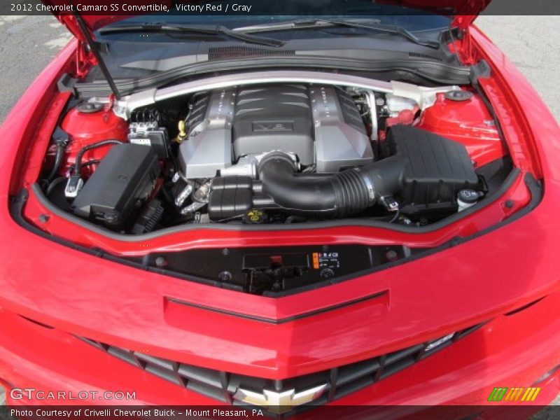 Victory Red / Gray 2012 Chevrolet Camaro SS Convertible