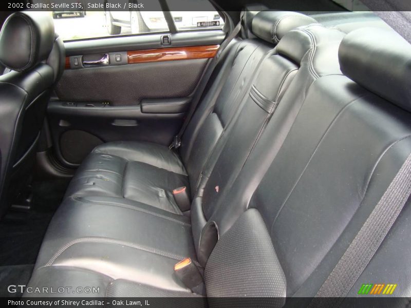 Sable Black / Black 2002 Cadillac Seville STS