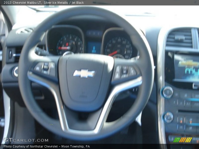 Silver Ice Metallic / Jet Black 2013 Chevrolet Malibu LT