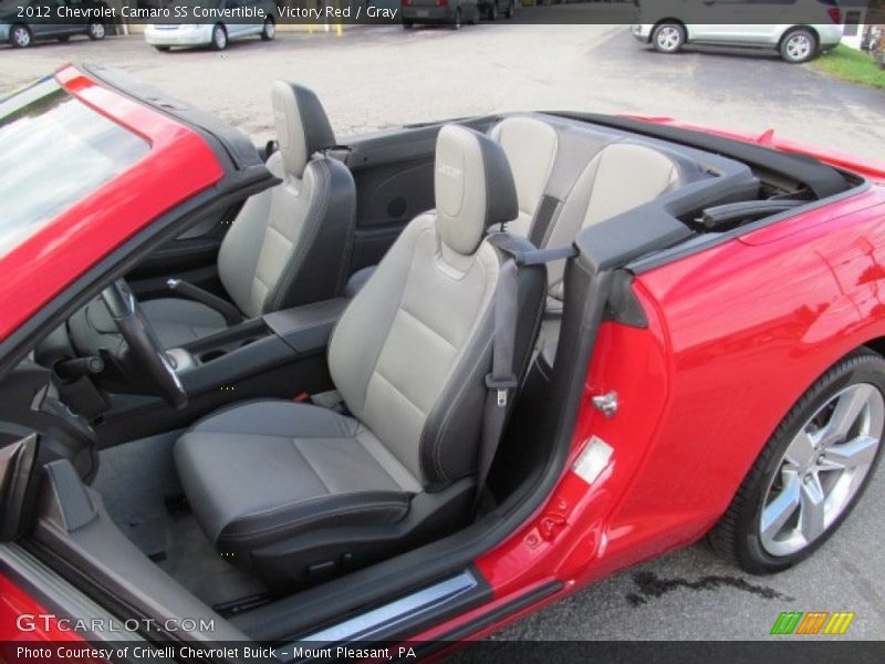Victory Red / Gray 2012 Chevrolet Camaro SS Convertible