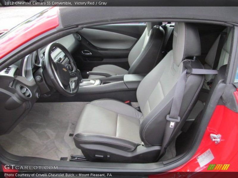 Victory Red / Gray 2012 Chevrolet Camaro SS Convertible
