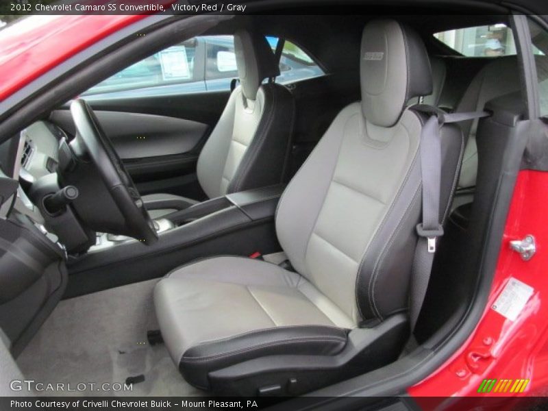 Victory Red / Gray 2012 Chevrolet Camaro SS Convertible
