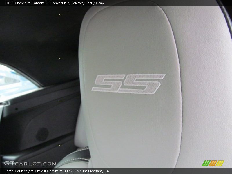 Victory Red / Gray 2012 Chevrolet Camaro SS Convertible