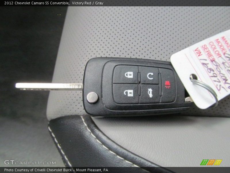 Victory Red / Gray 2012 Chevrolet Camaro SS Convertible
