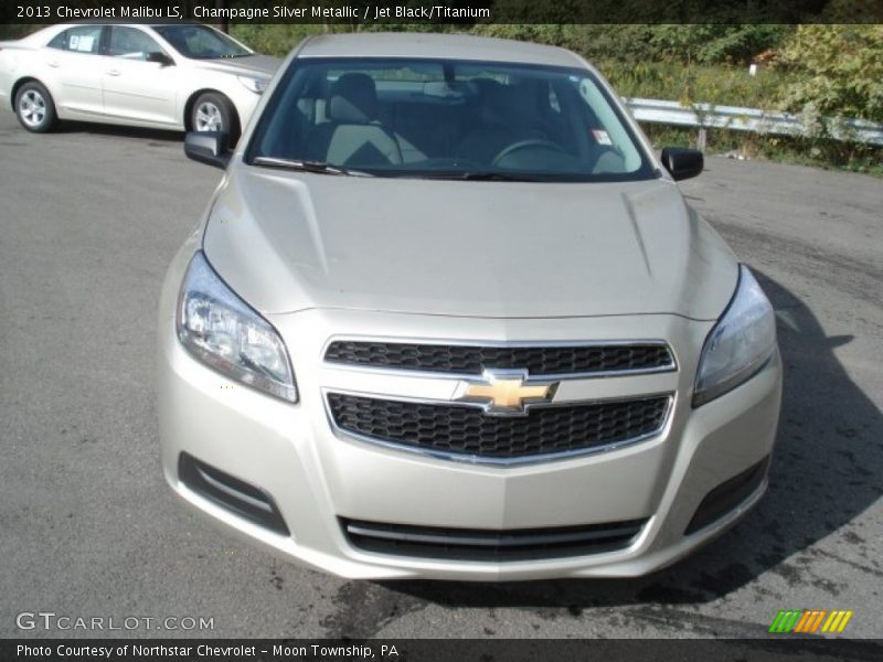 Champagne Silver Metallic / Jet Black/Titanium 2013 Chevrolet Malibu LS