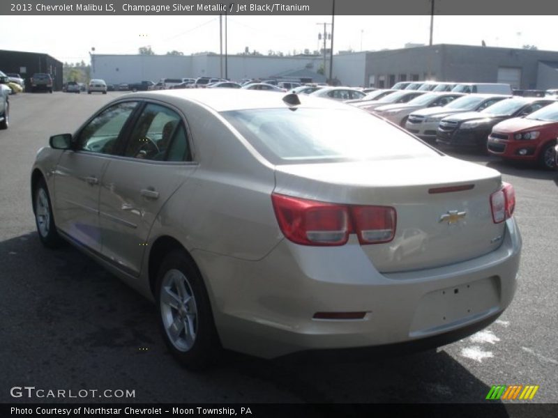 Champagne Silver Metallic / Jet Black/Titanium 2013 Chevrolet Malibu LS