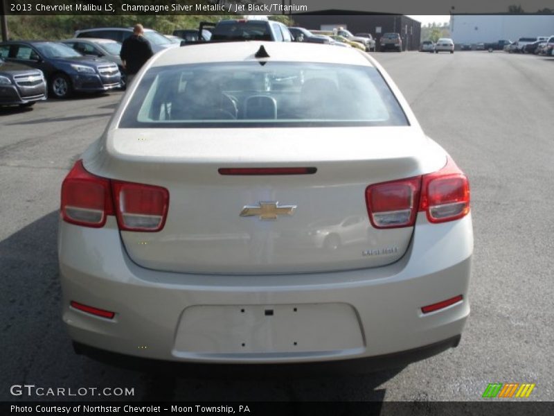 Champagne Silver Metallic / Jet Black/Titanium 2013 Chevrolet Malibu LS