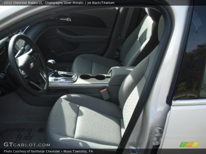 Champagne Silver Metallic / Jet Black/Titanium 2013 Chevrolet Malibu LS