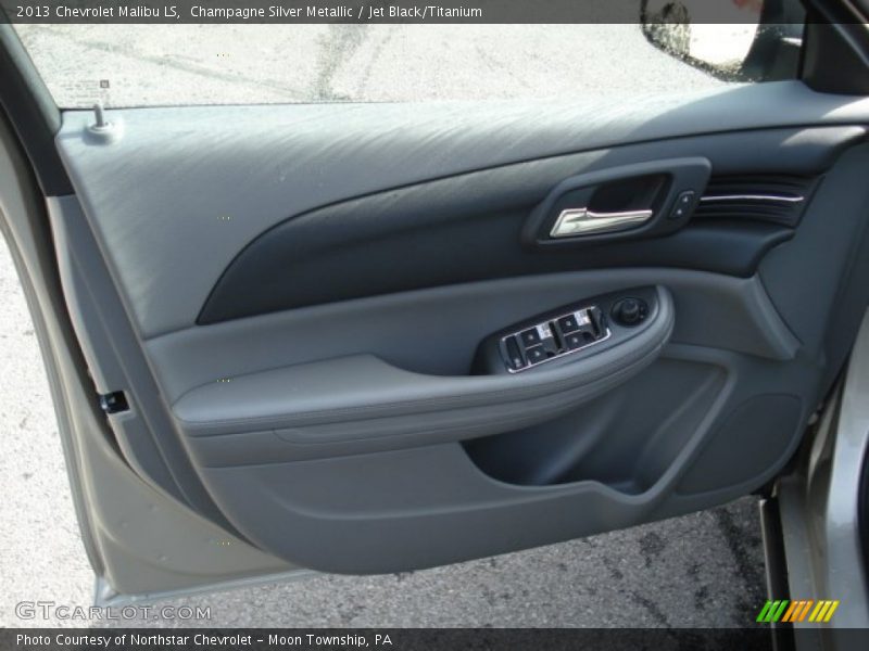 Champagne Silver Metallic / Jet Black/Titanium 2013 Chevrolet Malibu LS