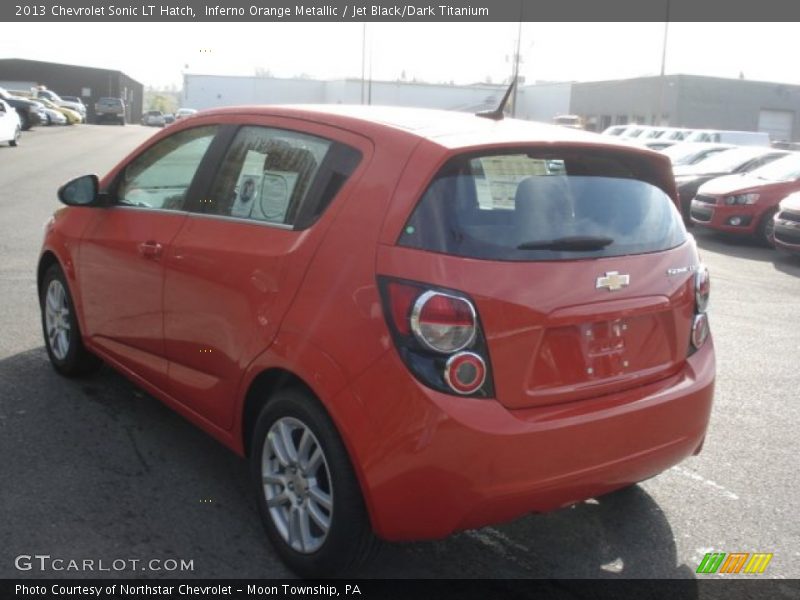 Inferno Orange Metallic / Jet Black/Dark Titanium 2013 Chevrolet Sonic LT Hatch