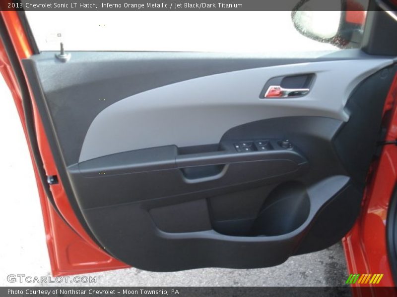 Inferno Orange Metallic / Jet Black/Dark Titanium 2013 Chevrolet Sonic LT Hatch