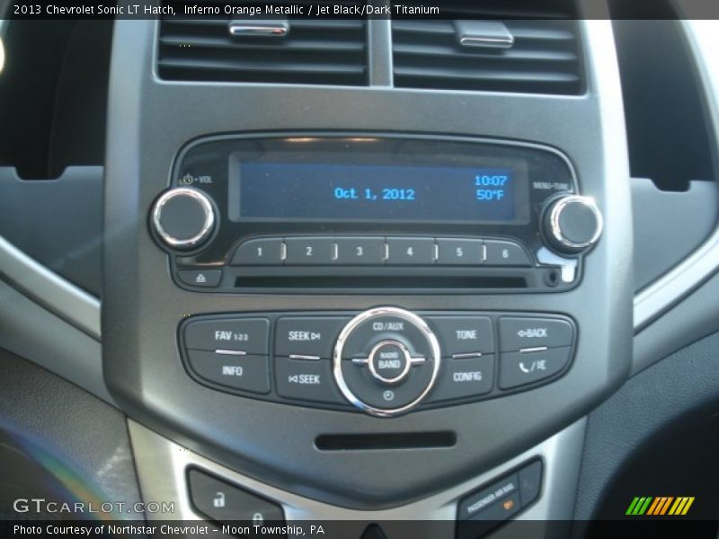 Inferno Orange Metallic / Jet Black/Dark Titanium 2013 Chevrolet Sonic LT Hatch