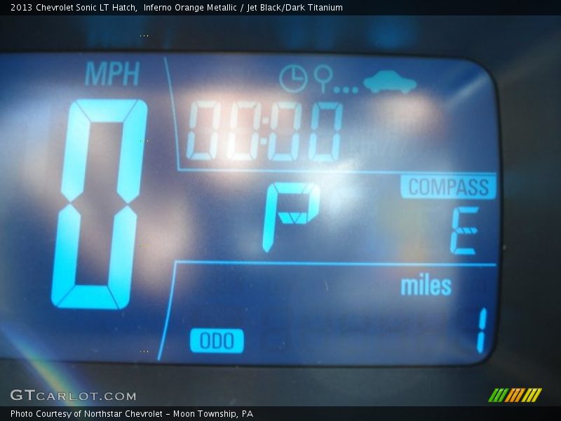 Inferno Orange Metallic / Jet Black/Dark Titanium 2013 Chevrolet Sonic LT Hatch