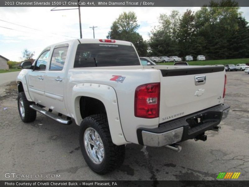 White Diamond Tricoat / Ebony 2013 Chevrolet Silverado 1500 LT Crew Cab 4x4