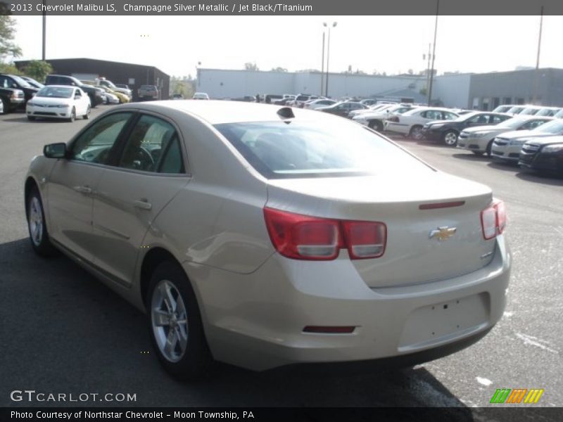 Champagne Silver Metallic / Jet Black/Titanium 2013 Chevrolet Malibu LS