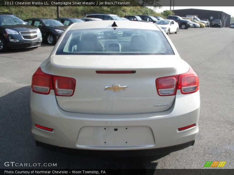 Champagne Silver Metallic / Jet Black/Titanium 2013 Chevrolet Malibu LS