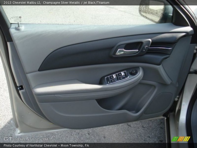 Champagne Silver Metallic / Jet Black/Titanium 2013 Chevrolet Malibu LS