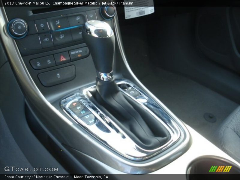 Champagne Silver Metallic / Jet Black/Titanium 2013 Chevrolet Malibu LS