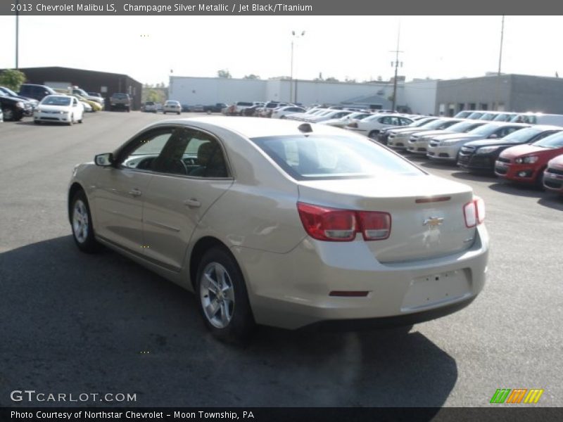 Champagne Silver Metallic / Jet Black/Titanium 2013 Chevrolet Malibu LS