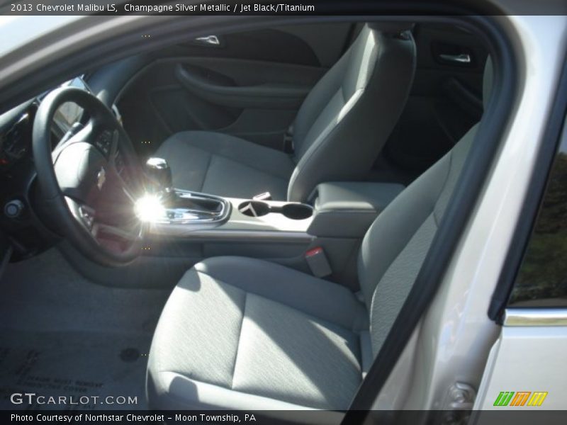 Champagne Silver Metallic / Jet Black/Titanium 2013 Chevrolet Malibu LS