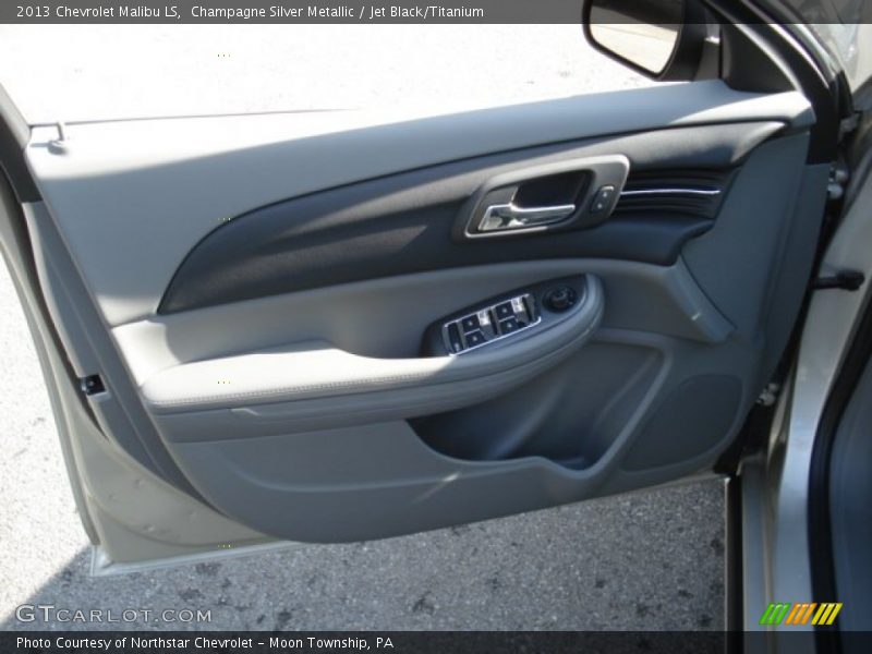 Champagne Silver Metallic / Jet Black/Titanium 2013 Chevrolet Malibu LS