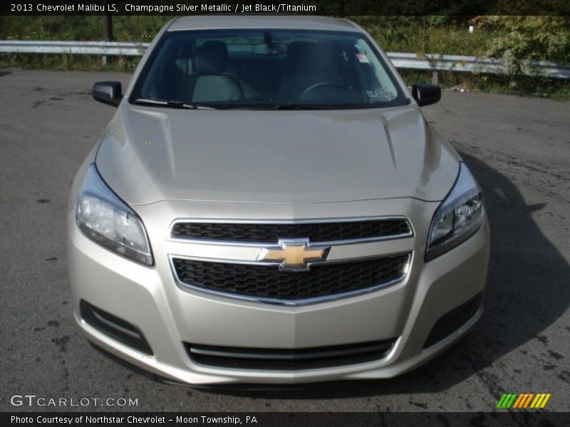 Champagne Silver Metallic / Jet Black/Titanium 2013 Chevrolet Malibu LS