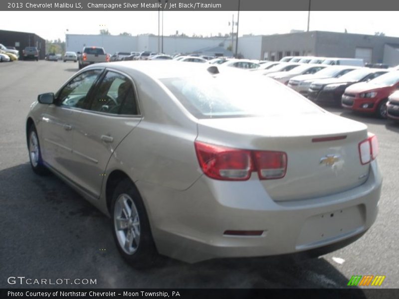 Champagne Silver Metallic / Jet Black/Titanium 2013 Chevrolet Malibu LS