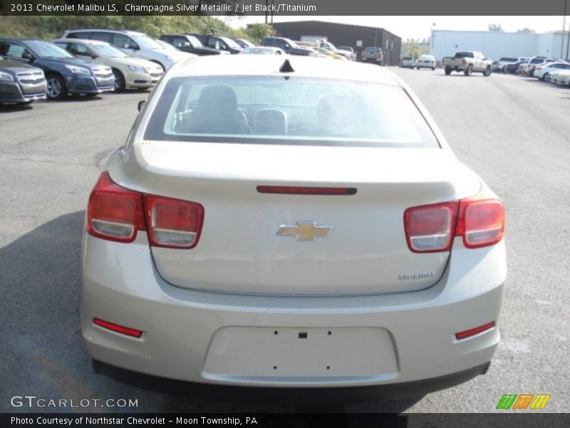 Champagne Silver Metallic / Jet Black/Titanium 2013 Chevrolet Malibu LS