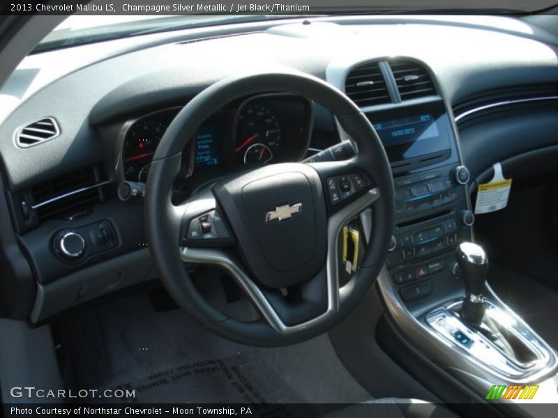 Champagne Silver Metallic / Jet Black/Titanium 2013 Chevrolet Malibu LS