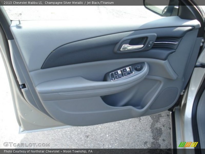 Champagne Silver Metallic / Jet Black/Titanium 2013 Chevrolet Malibu LS