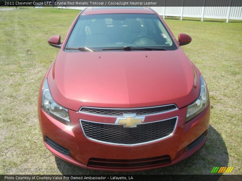 Crystal Red Metallic Tintcoat / Cocoa/Light Neutral Leather 2011 Chevrolet Cruze LTZ