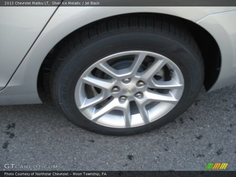 Silver Ice Metallic / Jet Black 2013 Chevrolet Malibu LT
