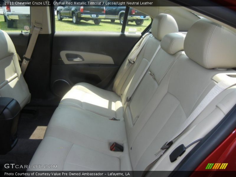 Crystal Red Metallic Tintcoat / Cocoa/Light Neutral Leather 2011 Chevrolet Cruze LTZ