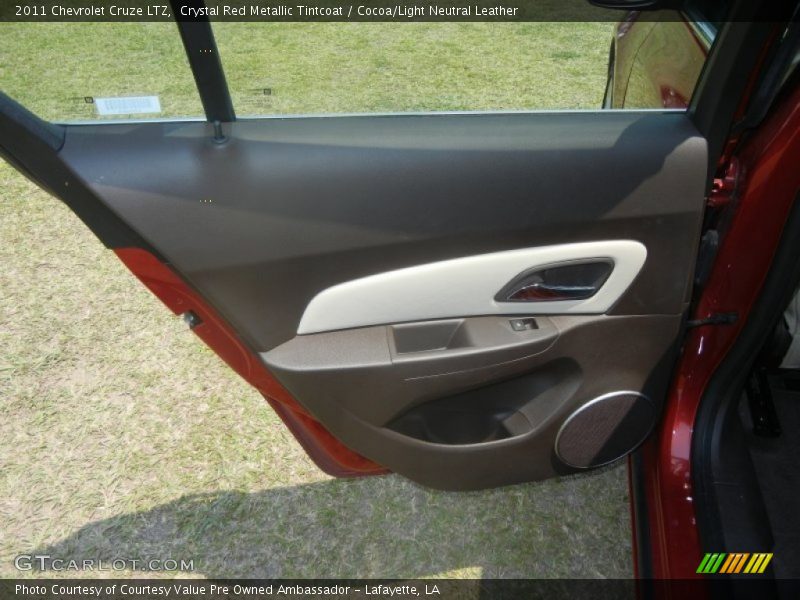 Crystal Red Metallic Tintcoat / Cocoa/Light Neutral Leather 2011 Chevrolet Cruze LTZ