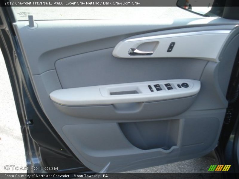 Cyber Gray Metallic / Dark Gray/Light Gray 2012 Chevrolet Traverse LS AWD