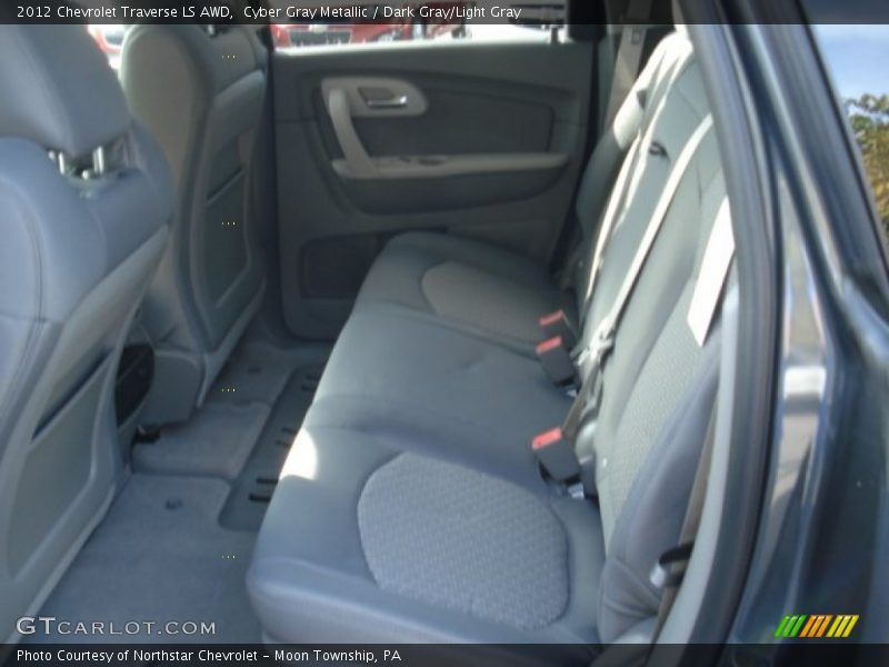 Cyber Gray Metallic / Dark Gray/Light Gray 2012 Chevrolet Traverse LS AWD