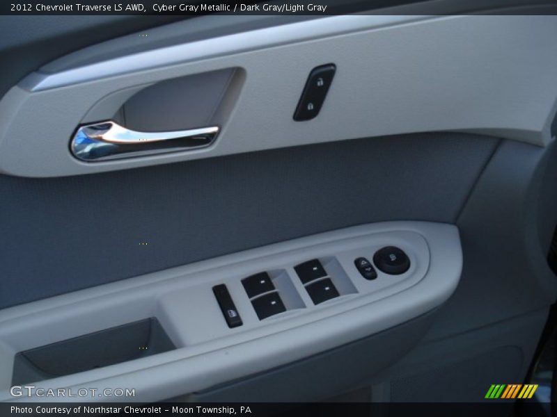 Cyber Gray Metallic / Dark Gray/Light Gray 2012 Chevrolet Traverse LS AWD