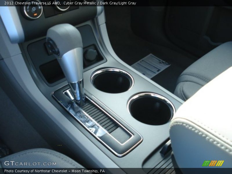 Cyber Gray Metallic / Dark Gray/Light Gray 2012 Chevrolet Traverse LS AWD