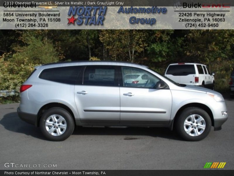 Silver Ice Metallic / Dark Gray/Light Gray 2012 Chevrolet Traverse LS
