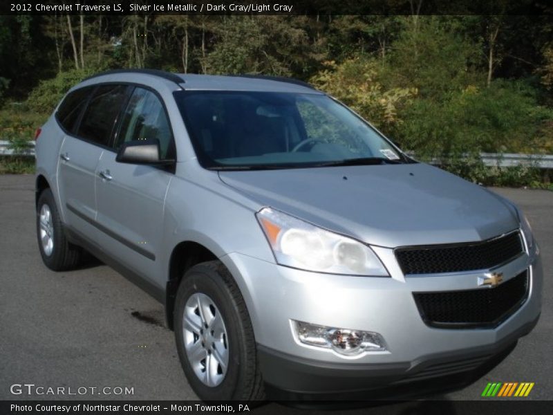 Silver Ice Metallic / Dark Gray/Light Gray 2012 Chevrolet Traverse LS